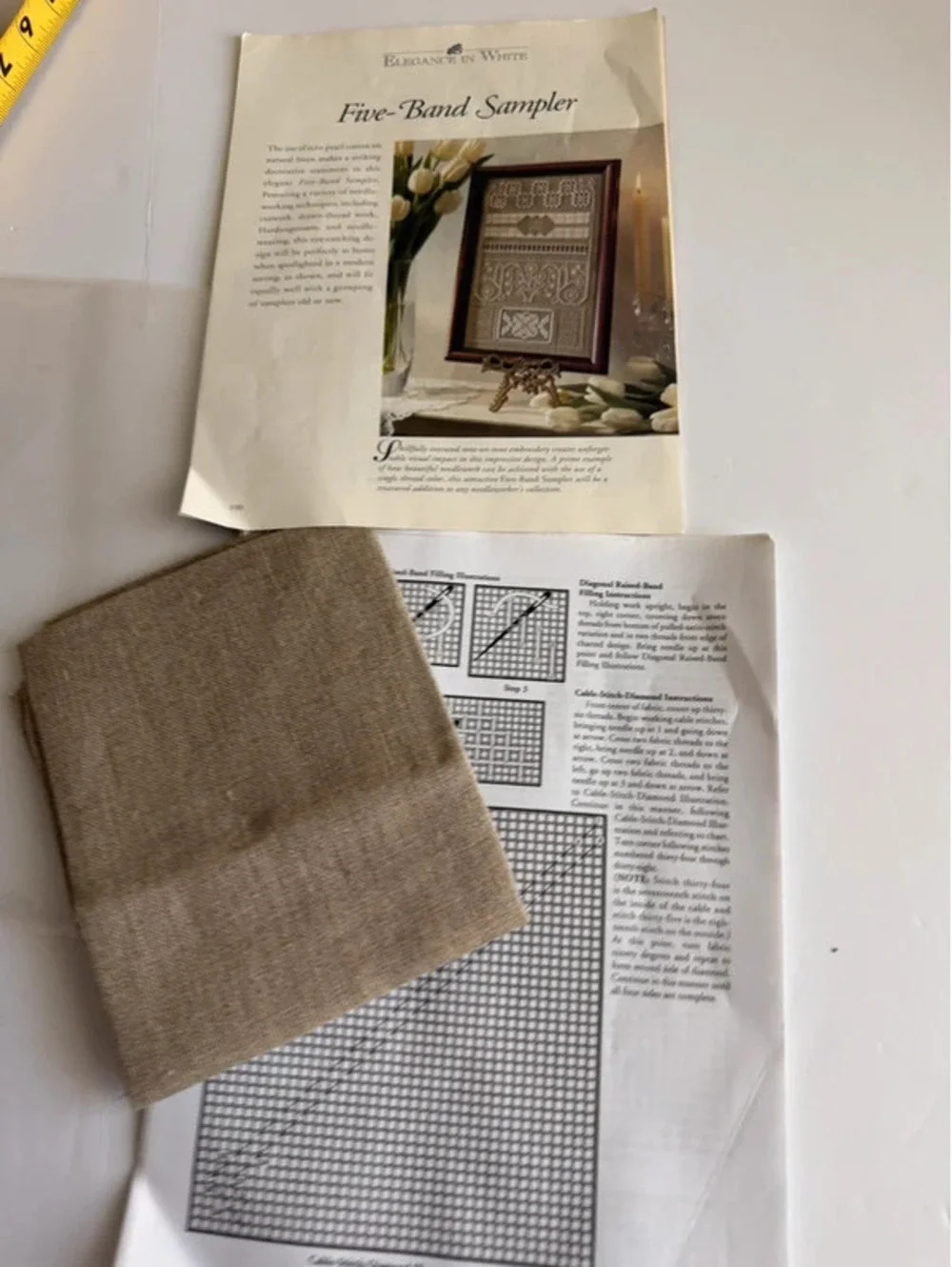 Vintage Mixed Needlework & Cross Stitch Lot Simplicity Dale Burdett Folk Art
